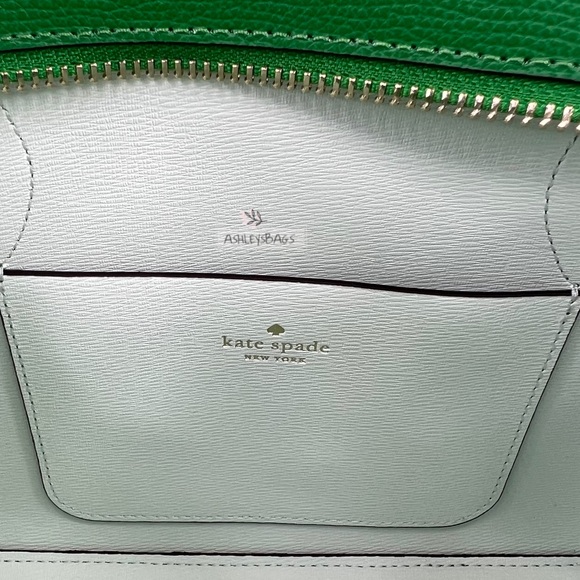 Kate Spade Darcy Small Satchel Crossbody In Green Bean - Picture 10 of 12